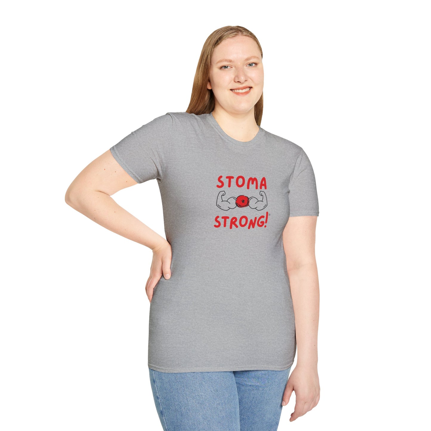 Ostomies Save Lives Softstyle T-Shirt - Stoma Strong, Encourage Ostomates Soft White T-Shirt