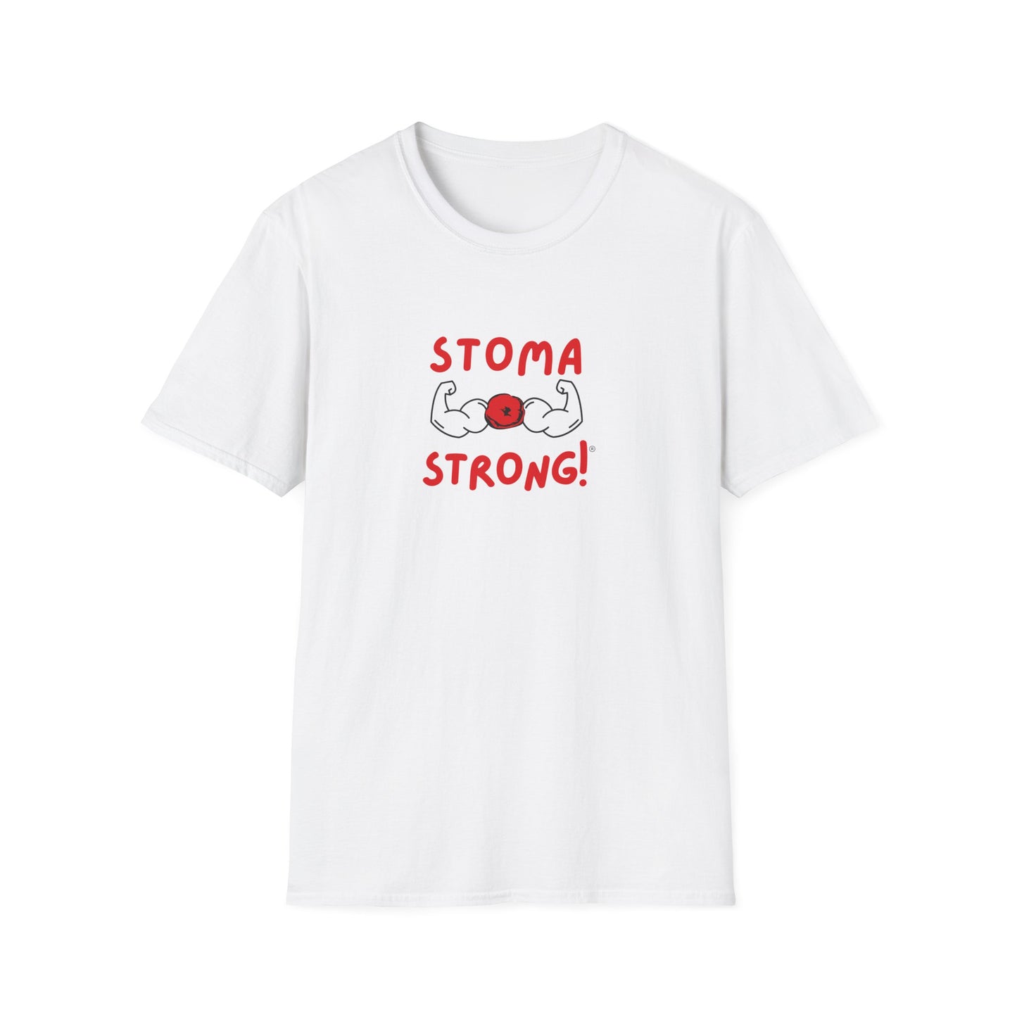 Ostomies Save Lives Softstyle T-Shirt - Stoma Strong, Encourage Ostomates Soft White T-Shirt