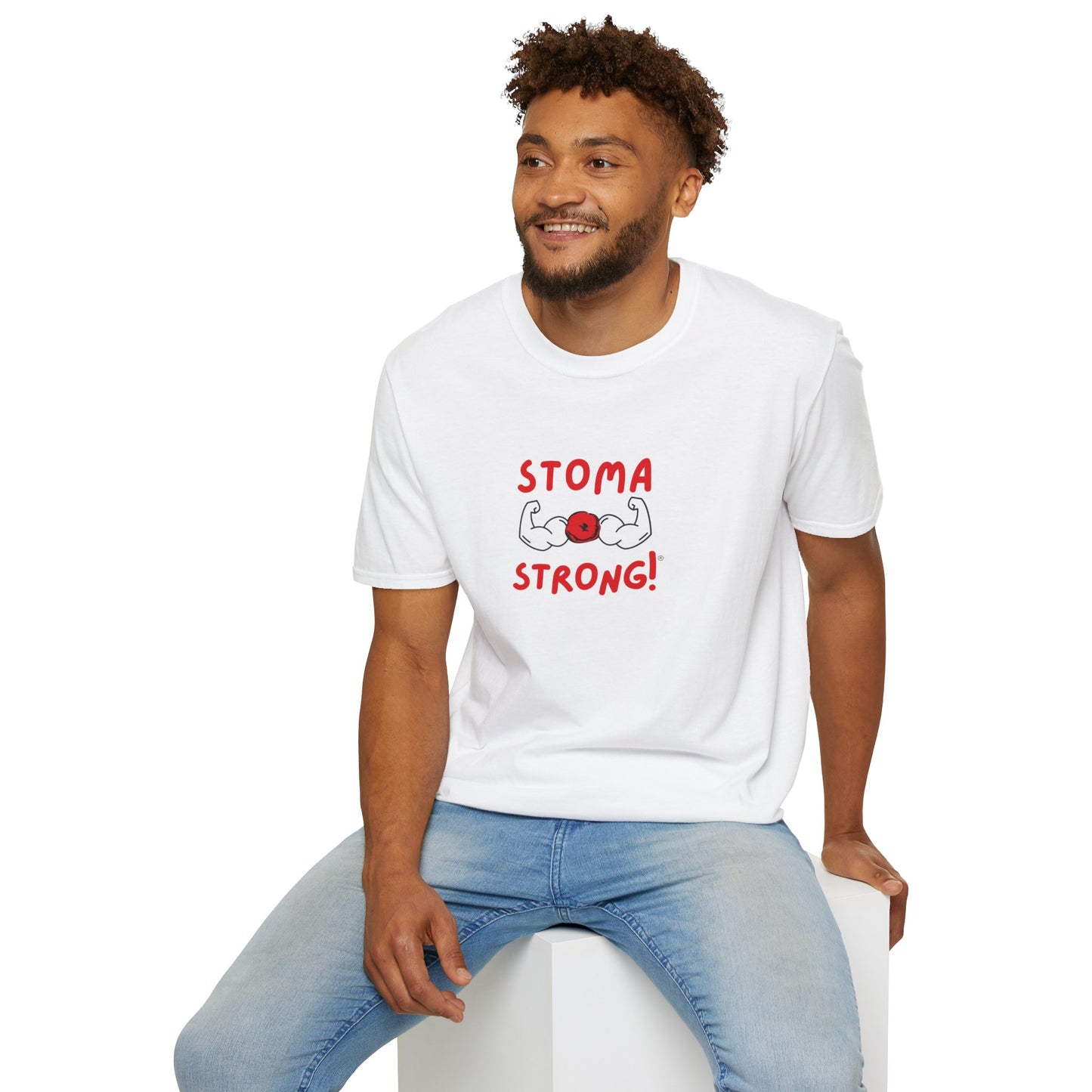 Ostomies Save Lives Softstyle T-Shirt - Stoma Strong, Encourage Ostomates Soft White T-Shirt
