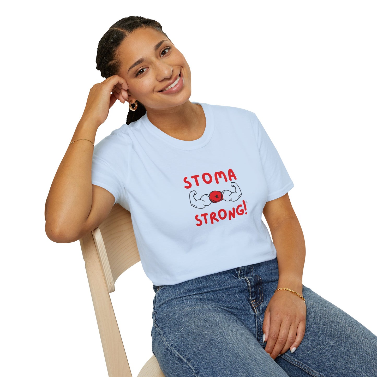 Ostomies Save Lives Softstyle T-Shirt - Stoma Strong, Encourage Ostomates Soft White T-Shirt