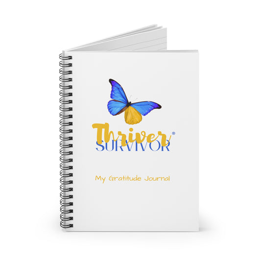 Gratitude Journal Notebook - Thriver Survivor, Motivational Journal, Recovery Gift, Self-Improvement, Cancer patient gift, survivor gift, thoughtful gift