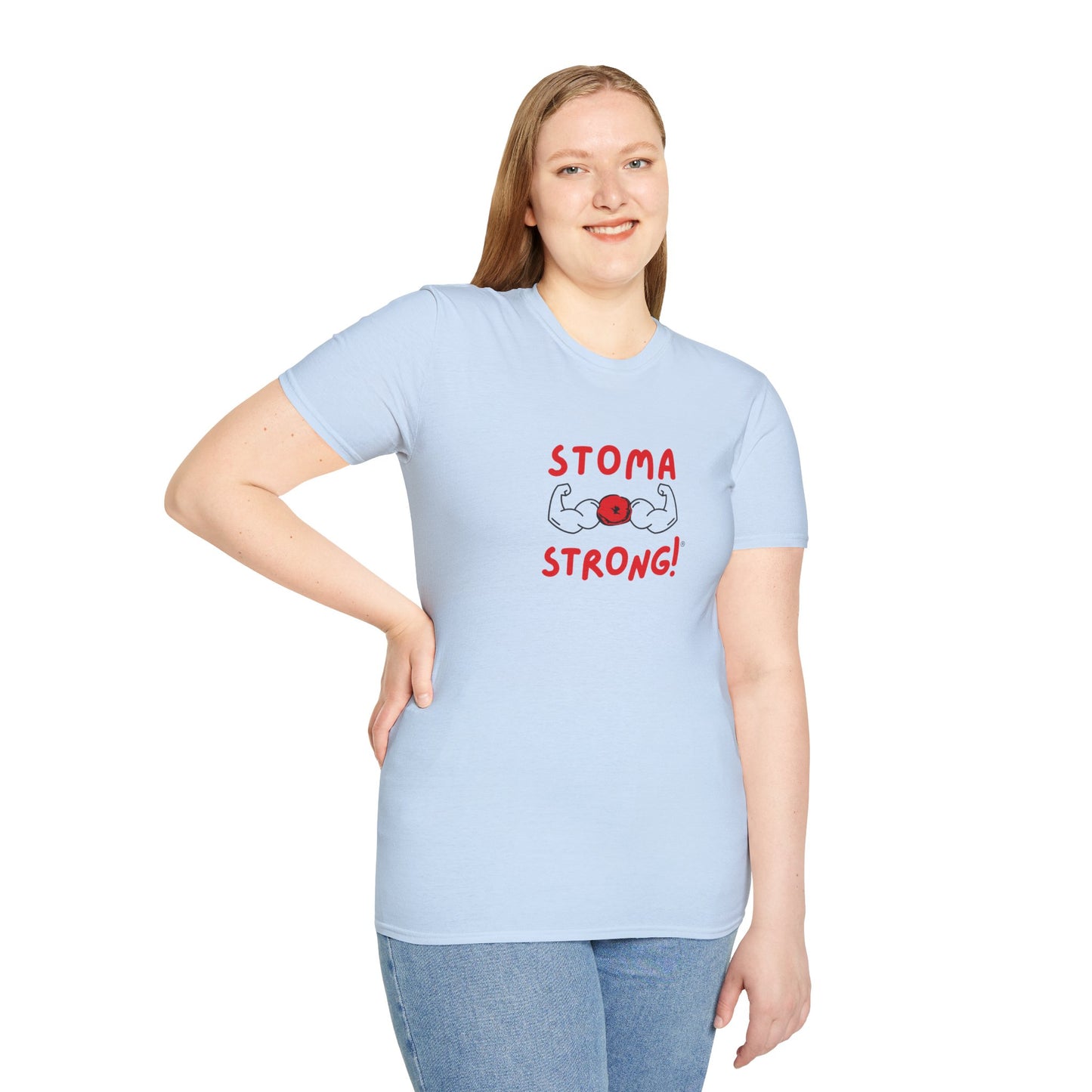 Ostomies Save Lives Softstyle T-Shirt - Stoma Strong, Encourage Ostomates Soft White T-Shirt