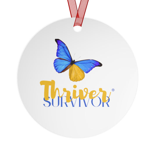 Metal Ornament - Inspirational 'Surviving and Thriving' Celebration Ornament