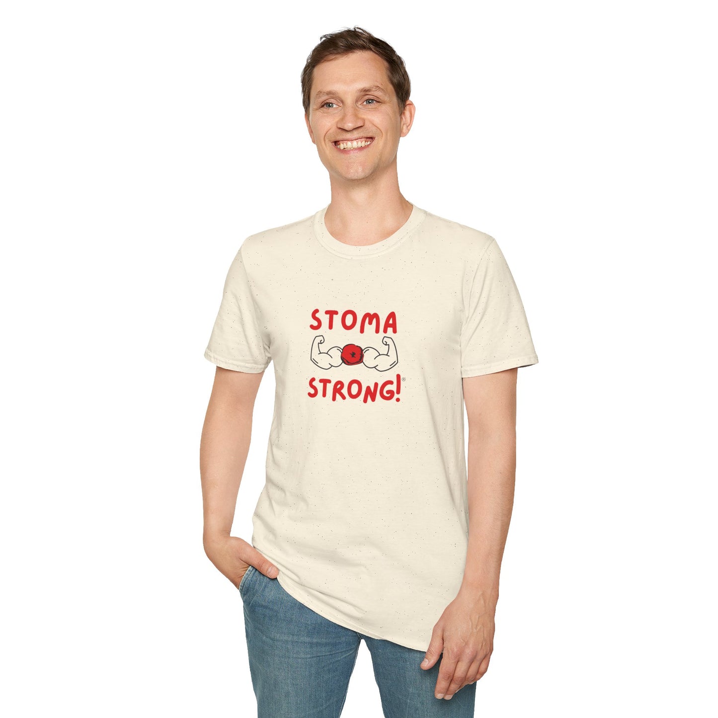 Ostomies Save Lives Softstyle T-Shirt - Stoma Strong, Encourage Ostomates Soft White T-Shirt