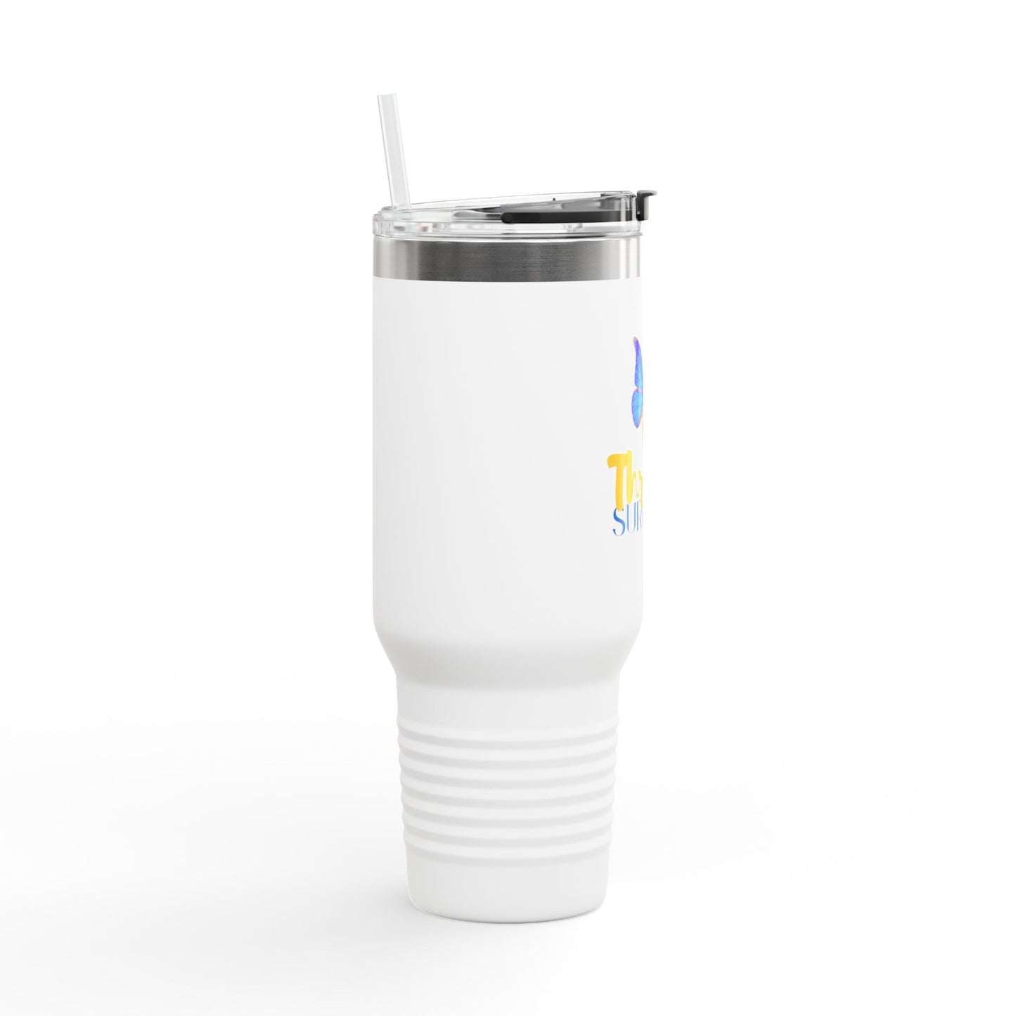 Thriver Survivor Insulated Travel Mug, 40oz - Perfect Gift for Cancer Warriors and Anyone Who's Survived Adversity