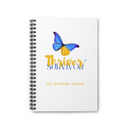 Gratitude Journal Notebook - Thriver Survivor, Motivational Journal, Recovery Gift, Self-Improvement, Cancer patient gift, survivor gift, thoughtful gift