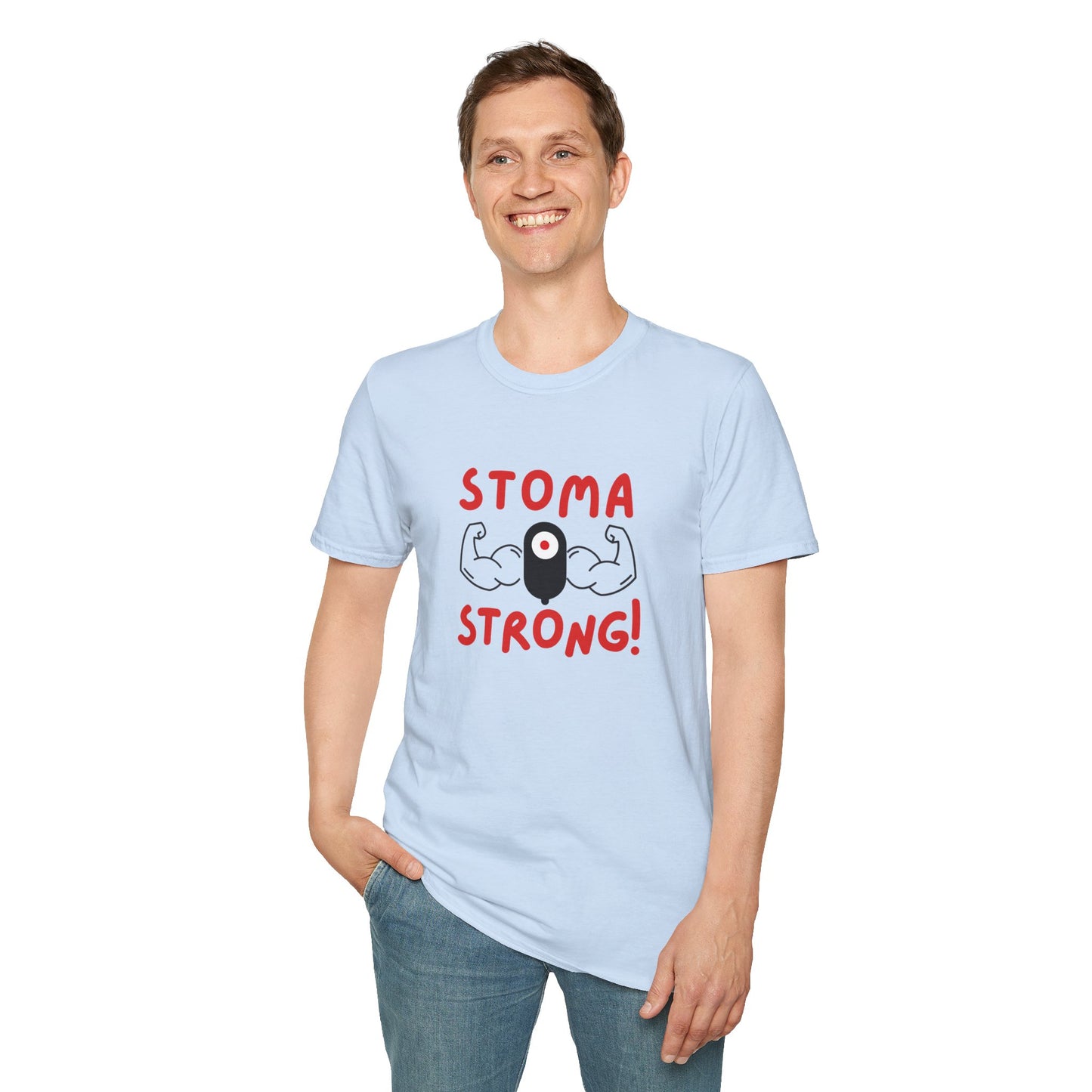 Ostomies Save Lives Softstyle T-Shirt - Stoma Strong, Encourage Ostomates Soft White T-Shirt