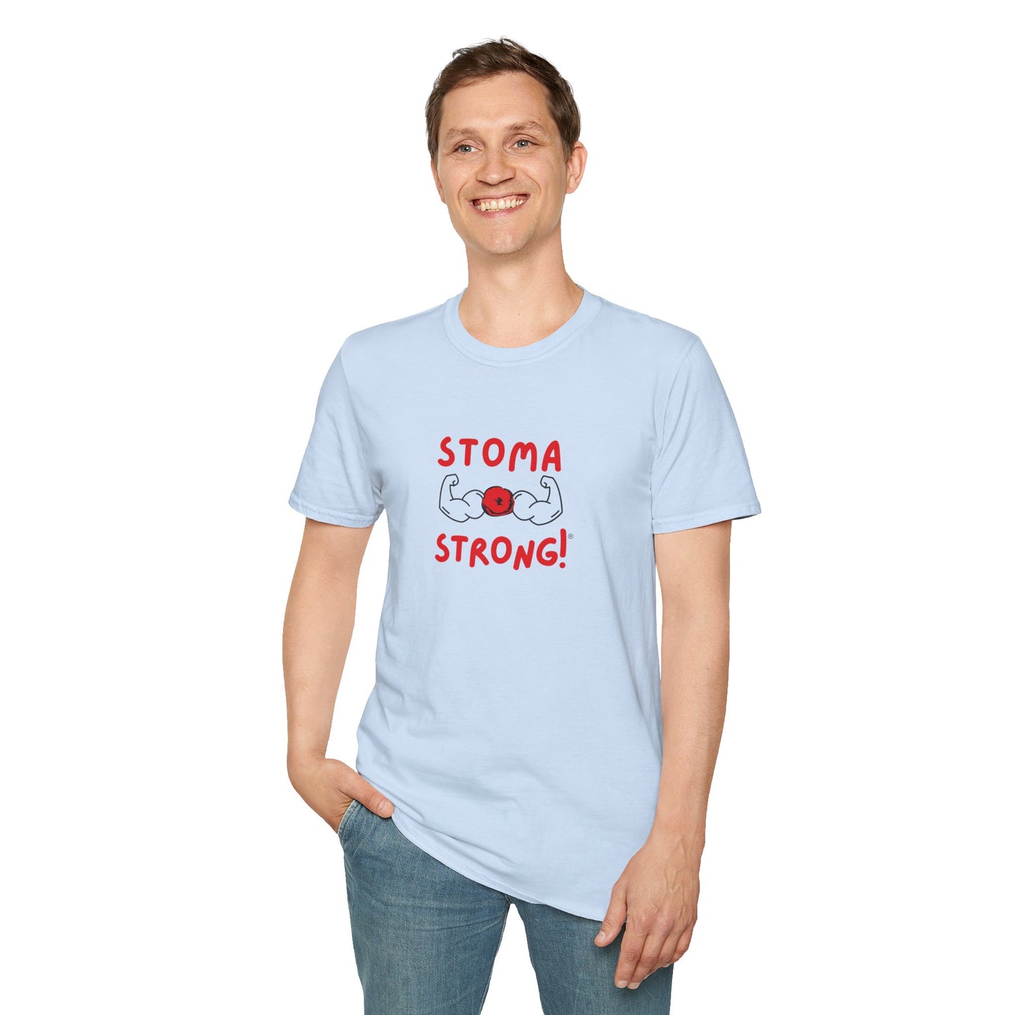 Ostomies Save Lives Softstyle T-Shirt - Stoma Strong, Encourage Ostomates Soft White T-Shirt