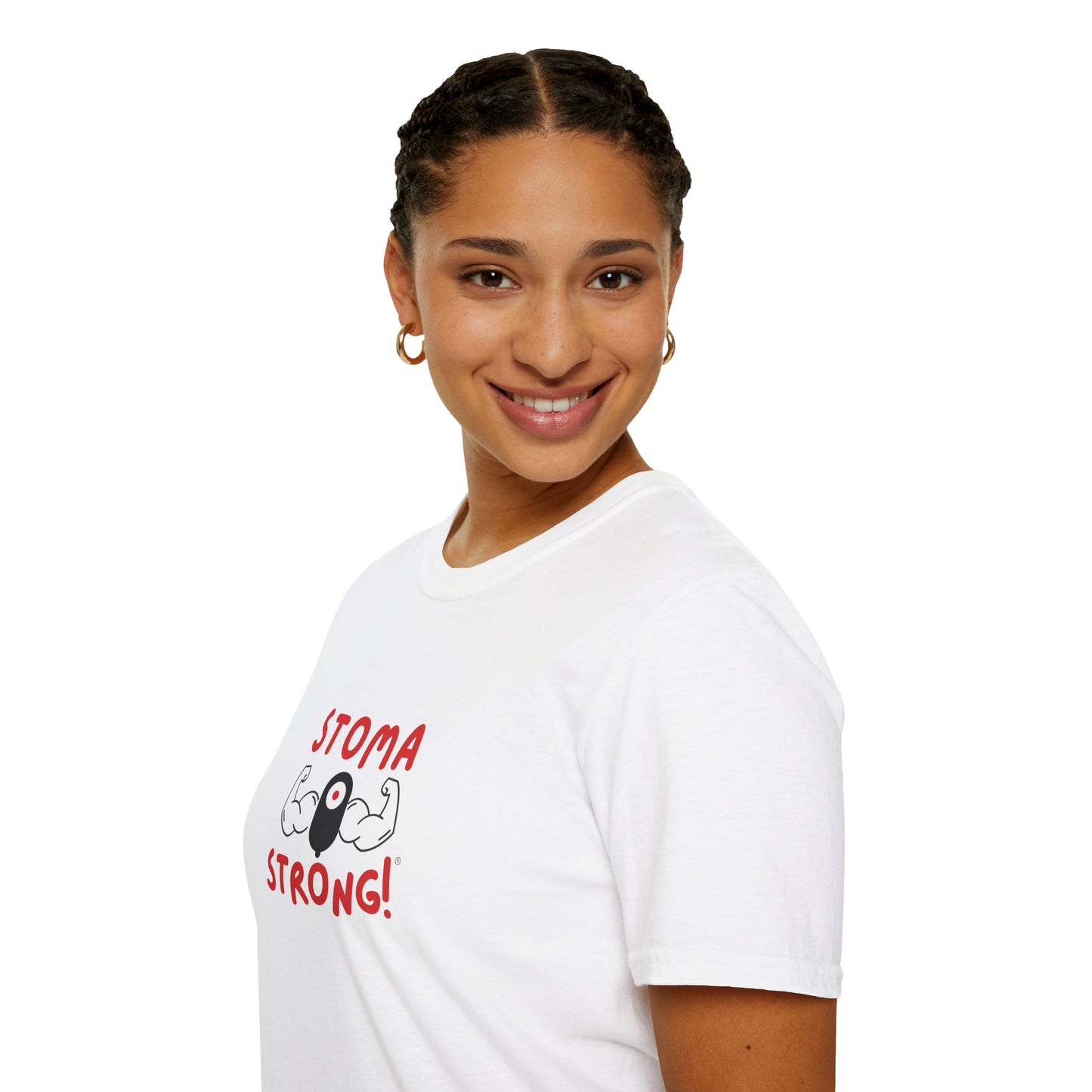 Ostomies Save Lives Softstyle T-Shirt - Stoma Strong! Encourage Ostomates Soft White T-Shirt