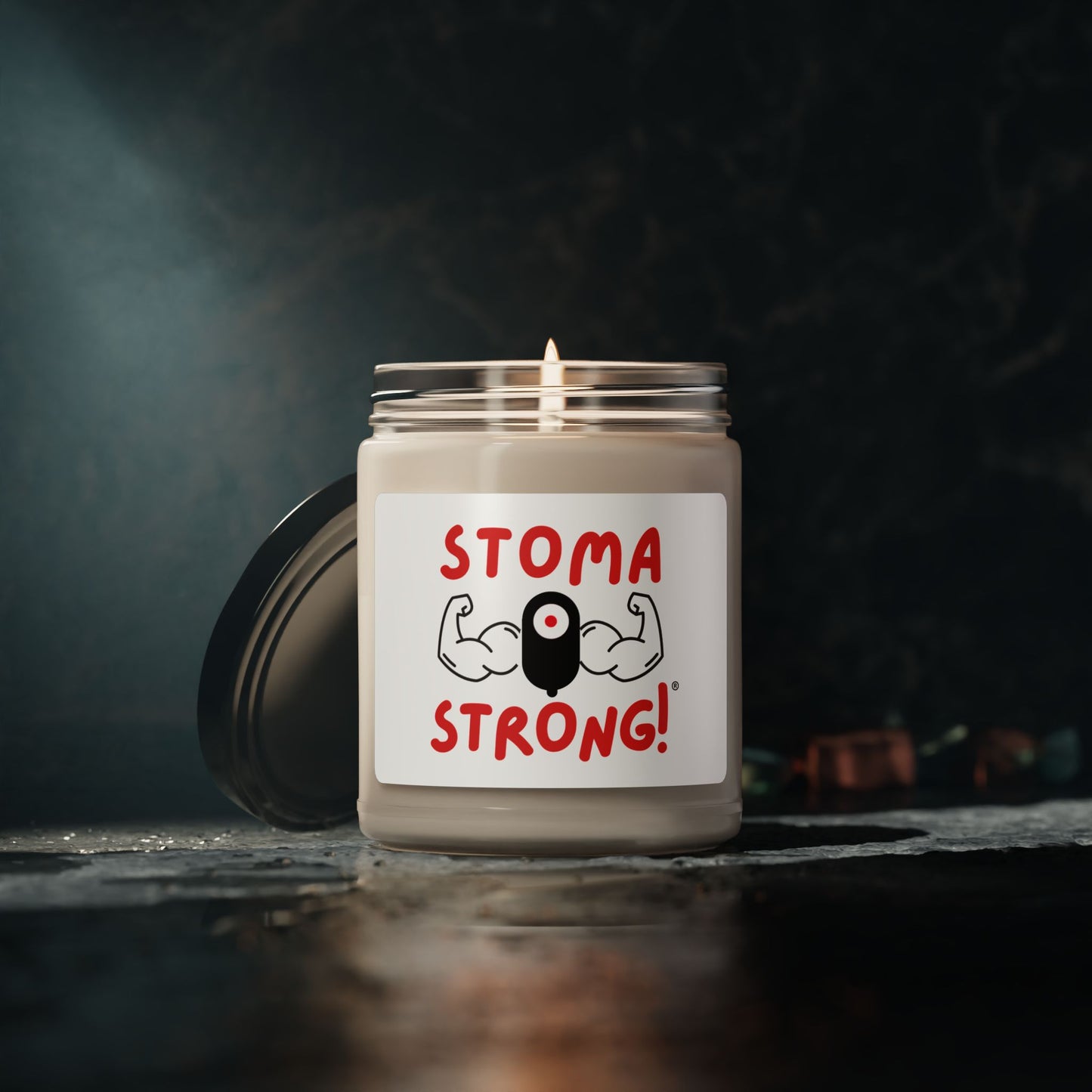 Stoma Strong Soy Candle - 9oz Scented Support Candle (Stoma Strong!)