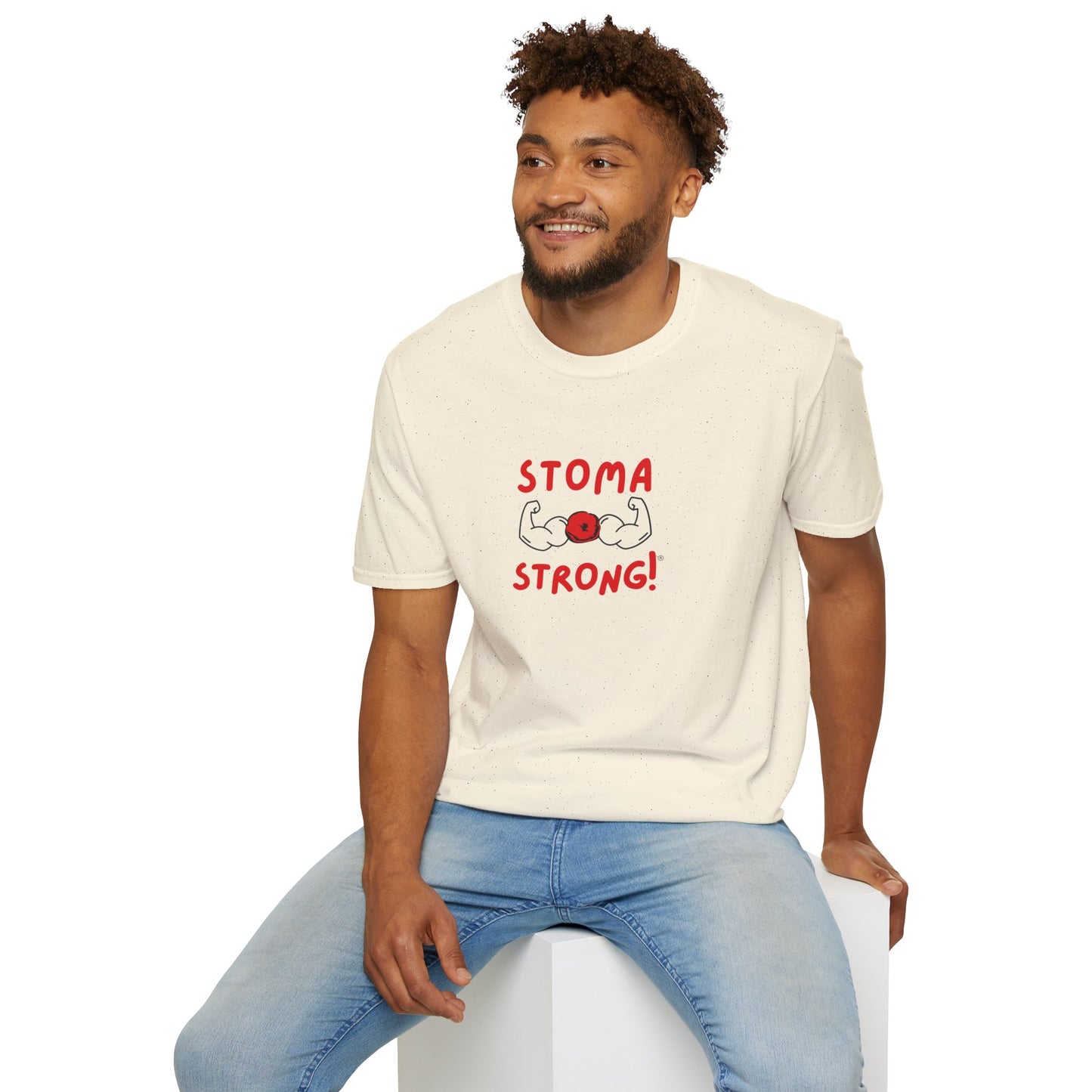 Ostomies Save Lives Softstyle T-Shirt - Stoma Strong, Encourage Ostomates Soft White T-Shirt