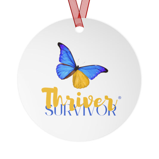 Metal Ornament - Inspirational 'Surviving and Thriving' Celebration Ornament