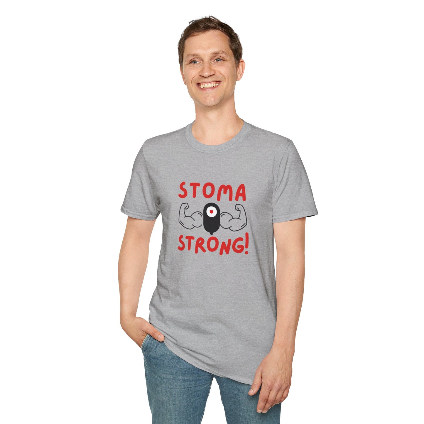 Ostomies Save Lives Softstyle T-Shirt - Stoma Strong, Encourage Ostomates Soft White T-Shirt