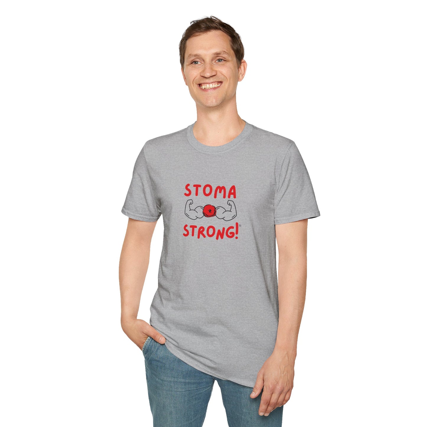 Ostomies Save Lives Softstyle T-Shirt - Stoma Strong, Encourage Ostomates Soft White T-Shirt