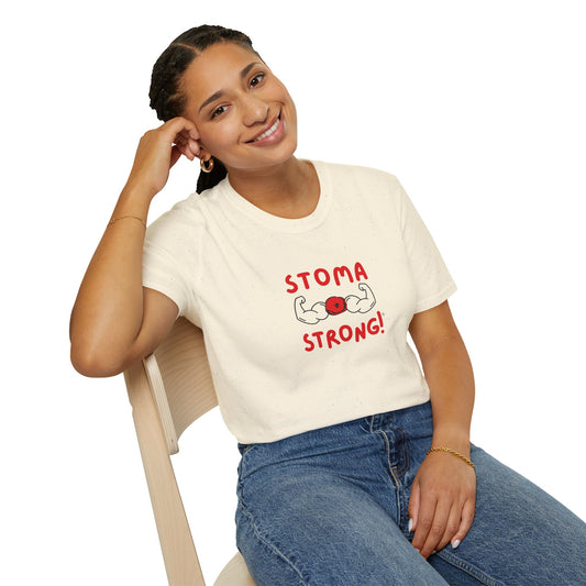 Ostomies Save Lives Softstyle T-Shirt - Stoma Strong, Encourage Ostomates Soft White T-Shirt