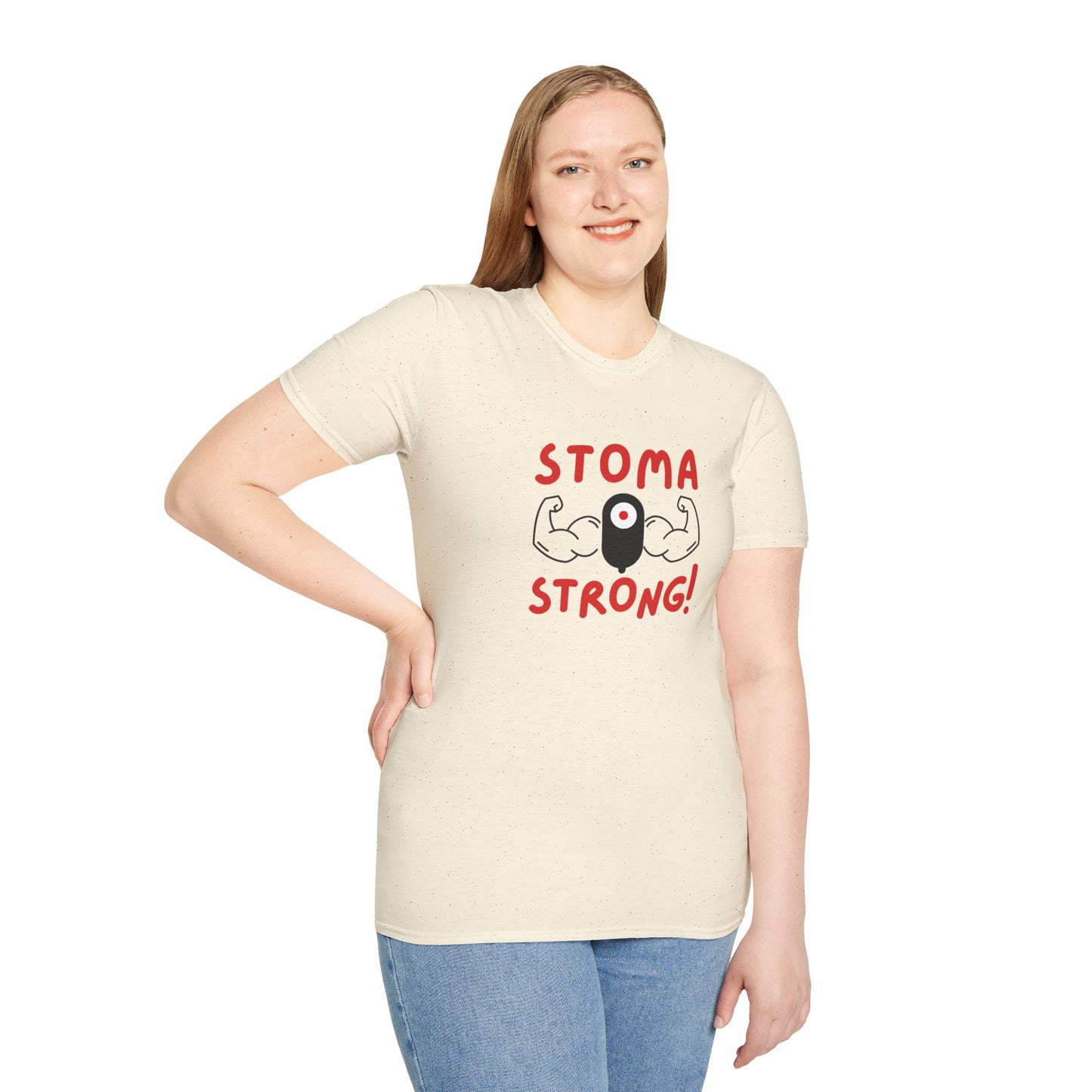 Ostomies Save Lives Softstyle T-Shirt - Stoma Strong, Encourage Ostomates Soft White T-Shirt