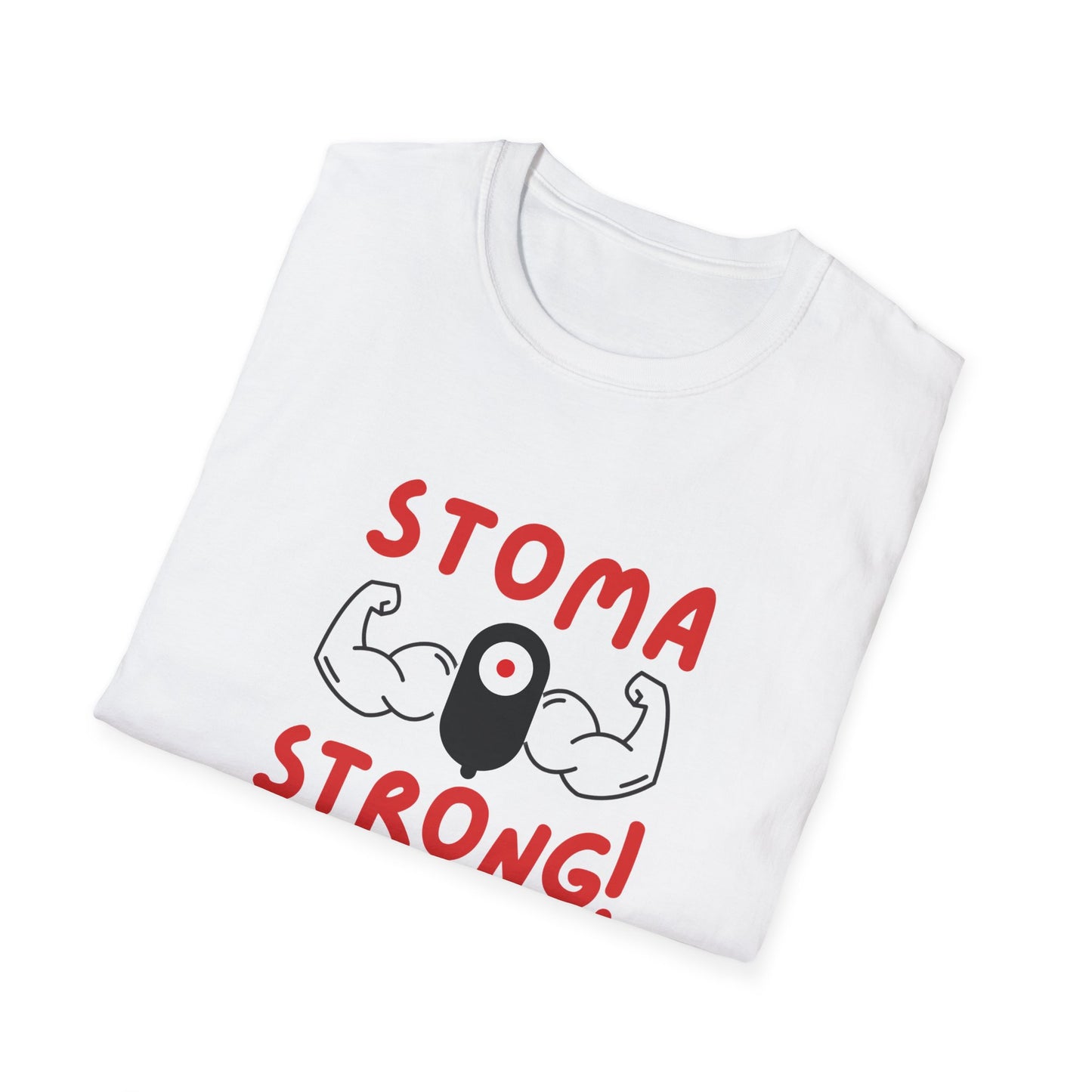 Ostomies Save Lives Softstyle T-Shirt - Stoma Strong, Encourage Ostomates Soft White T-Shirt