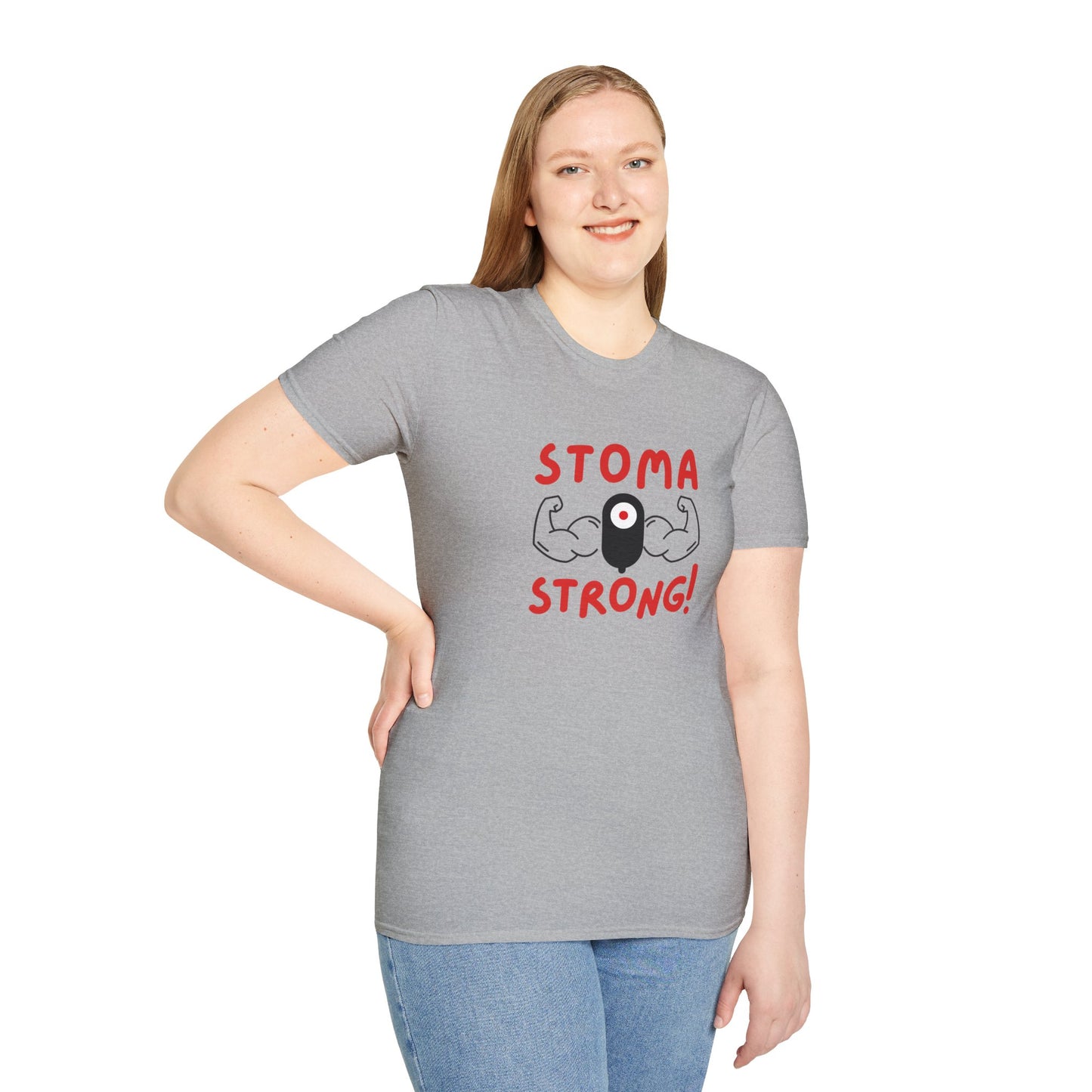 Ostomies Save Lives Softstyle T-Shirt - Stoma Strong, Encourage Ostomates Soft White T-Shirt