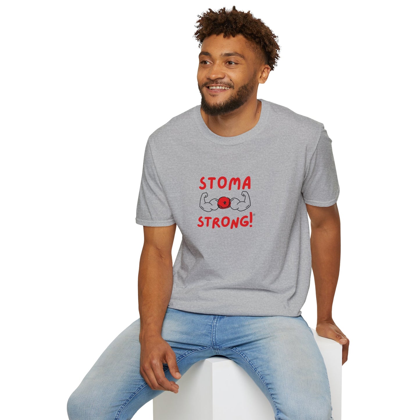 Ostomies Save Lives Softstyle T-Shirt - Stoma Strong, Encourage Ostomates Soft White T-Shirt
