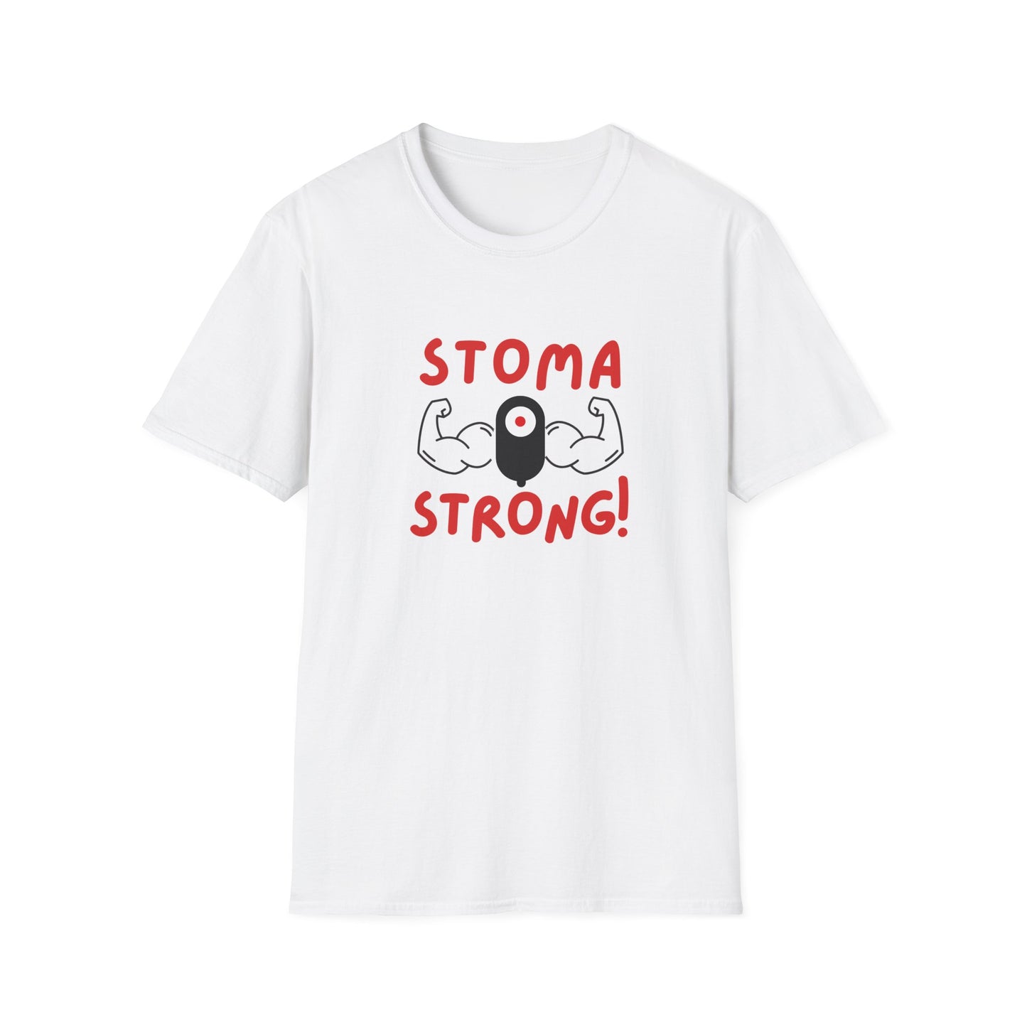 Ostomies Save Lives Softstyle T-Shirt - Stoma Strong, Encourage Ostomates Soft White T-Shirt